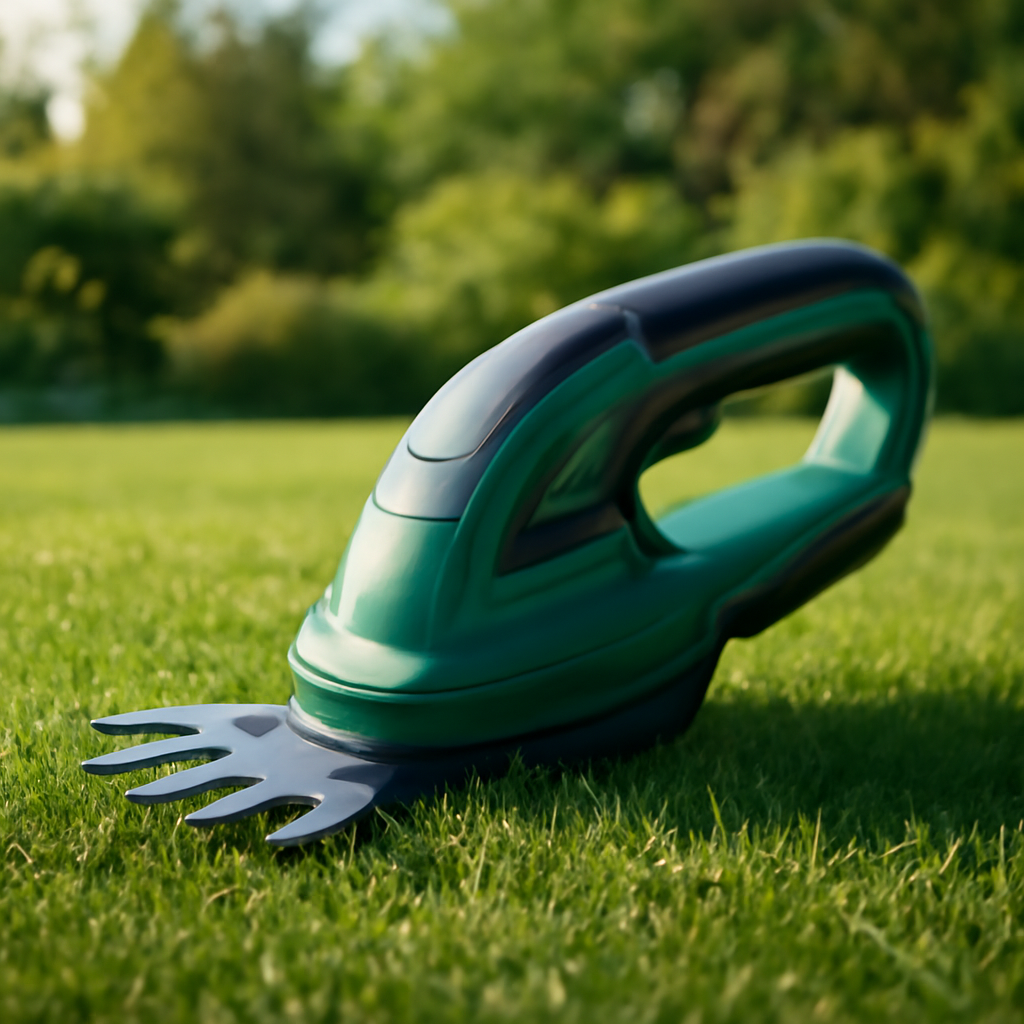 Rasentrimmer – Anwendung im Garten (AI)