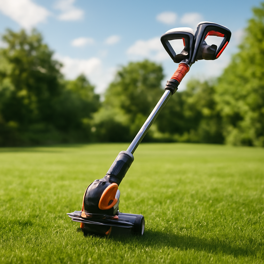 Rasentrimmer – Anwendung im Garten (AI)