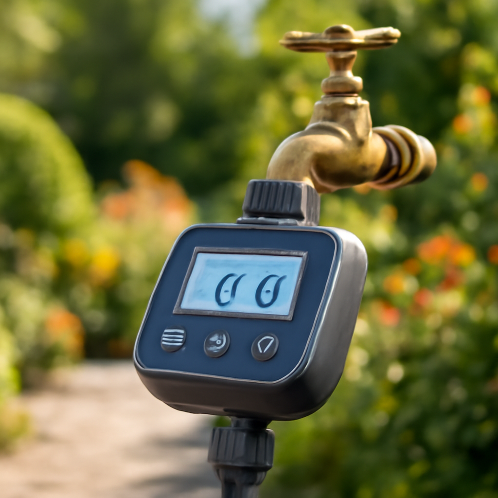 Rasentrimmer – Anwendung im Garten (KI)