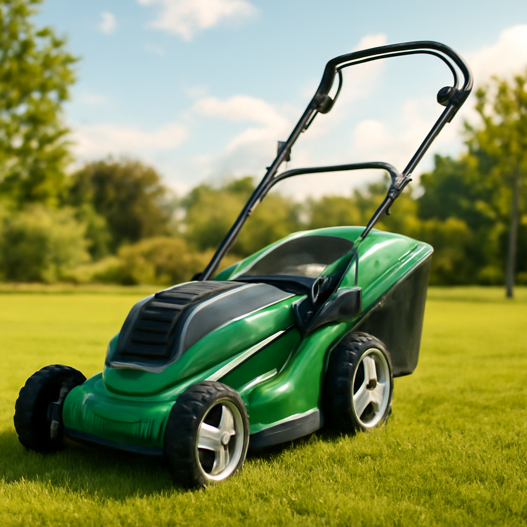 Rasentrimmer – Anwendung im Garten (AI)