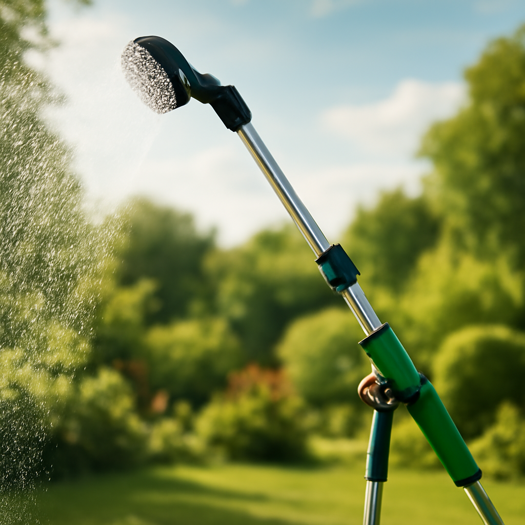 Rasentrimmer – Anwendung im Garten (KI)