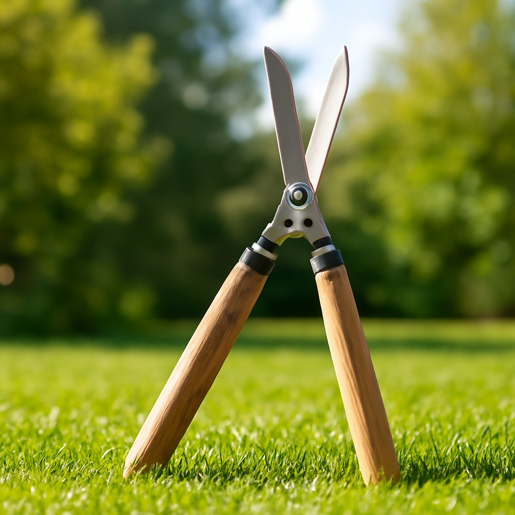 Rasentrimmer – Anwendung im Garten (AI)