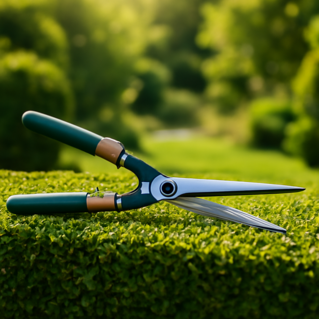 Rasentrimmer – Anwendung im Garten (AI)