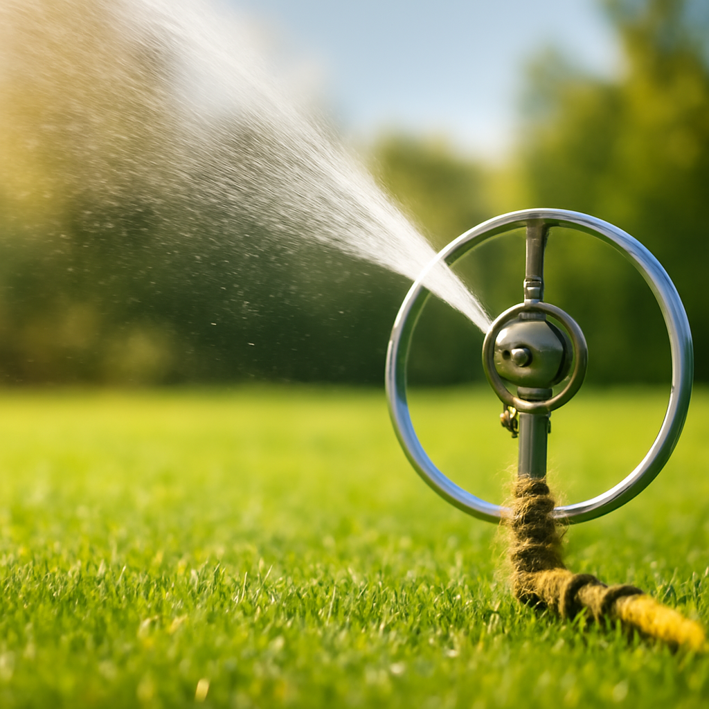 Rasentrimmer – Anwendung im Garten (KI)