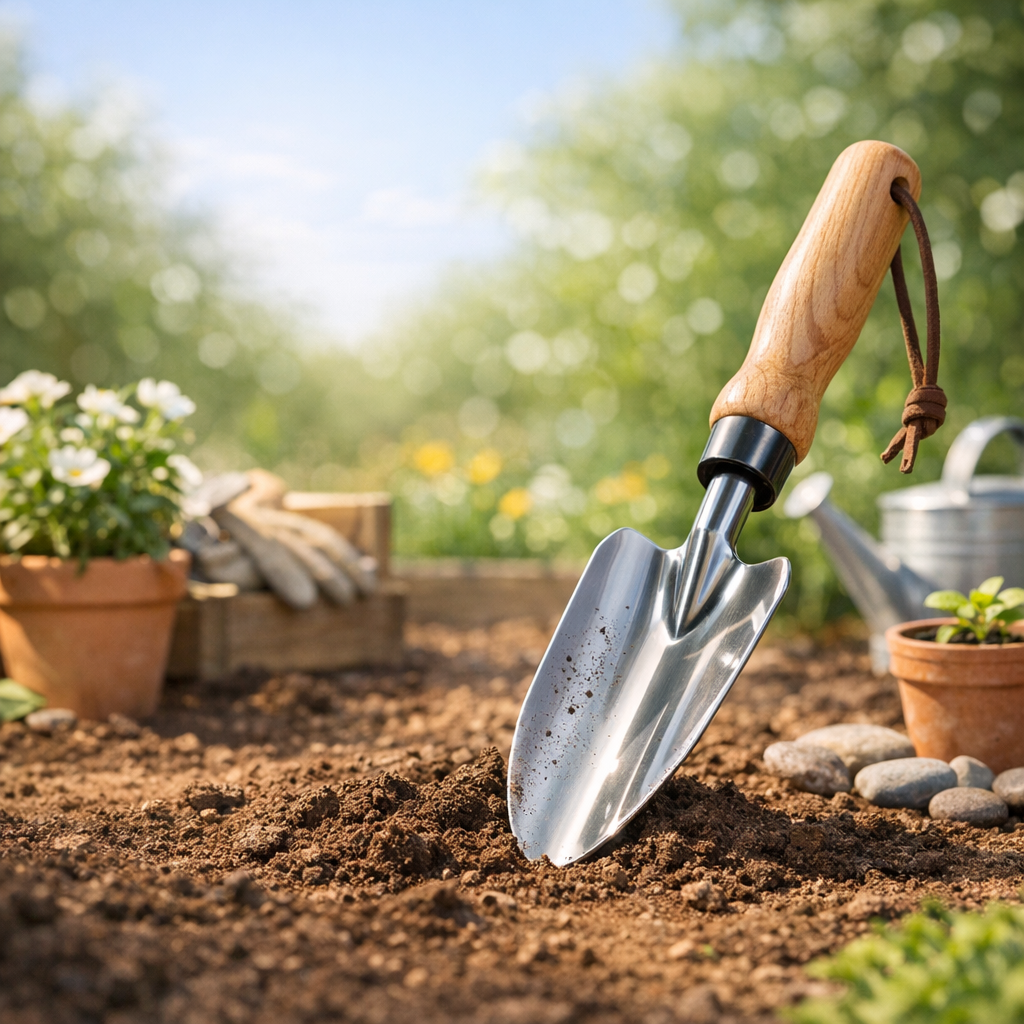 Rasentrimmer – Anwendung im Garten (AI)