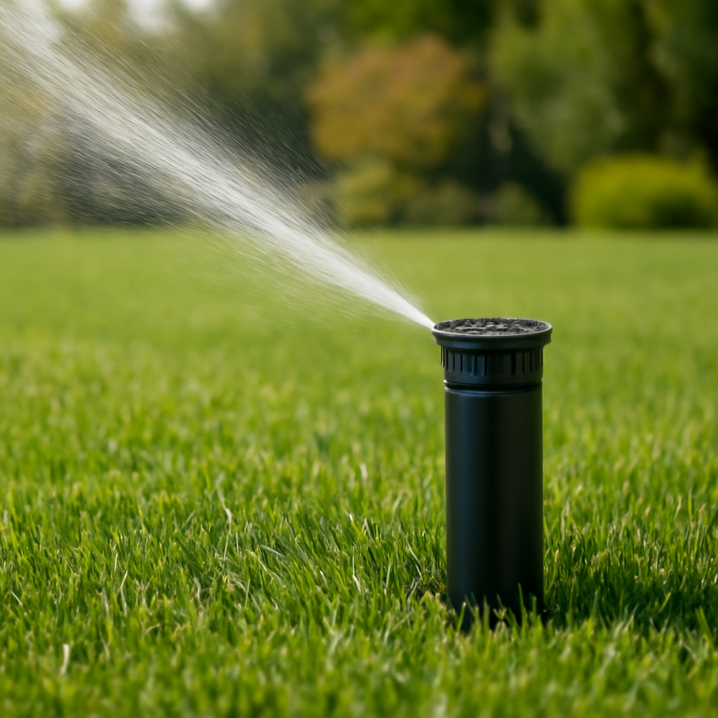 Rasentrimmer – Anwendung im Garten (KI)